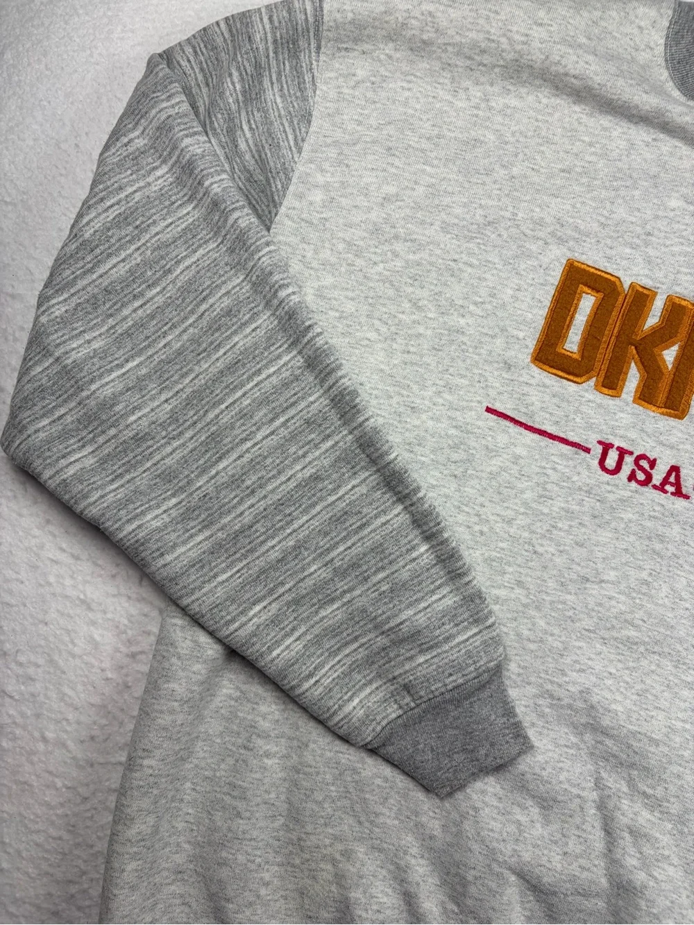 Vintage 90s DKNY USA Embroidered Spellout‎ Crewneck Sweatshirt - XL
